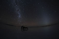 Uyuni salt flat stargazing.