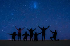 Salar de Uyuni stargazing tour.