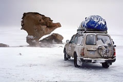Snow near the Rock Tree