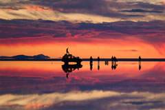 Pink sunset.
